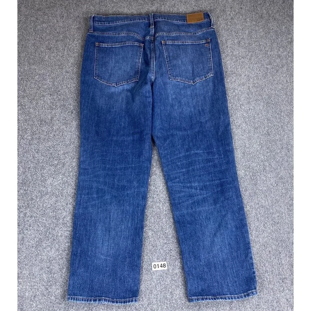 Madewell Jeans Womens 32 Perfect Vintage Crop High Waist Button Fly Medium Wash - Picture 2 of 10
